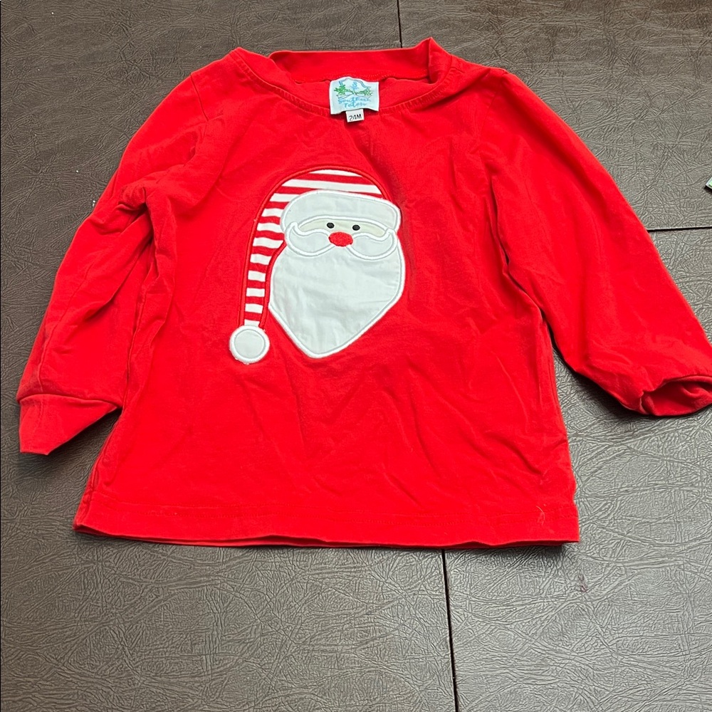 Red Santa Long Sleeve Shirt